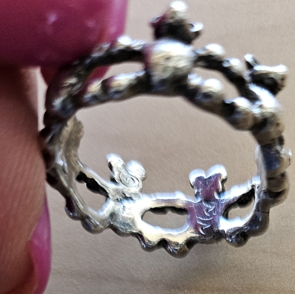 EUC Vintage Silver Teddy Bear Ring - Picture 2 of 11